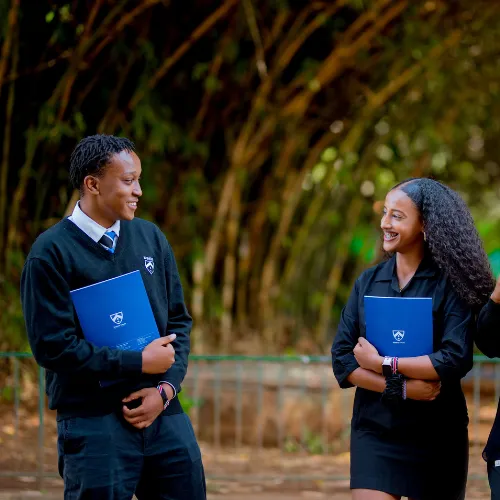 Students talking
